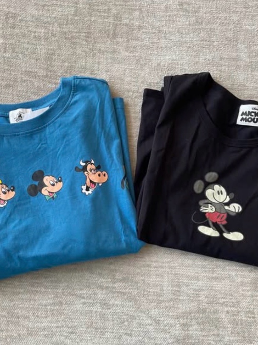 Disney Mickey Mouse Crewneck Tees - Blue & Black